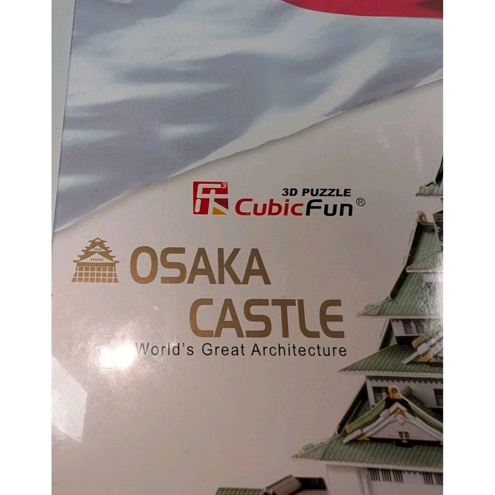 CubicFun Osaka Castle 3D Puzzle 101 Pieces Sealed Japan Architecture MC175h